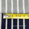 Metallic Polyester Stretch Knit Yarn Dyed Rib Fabric